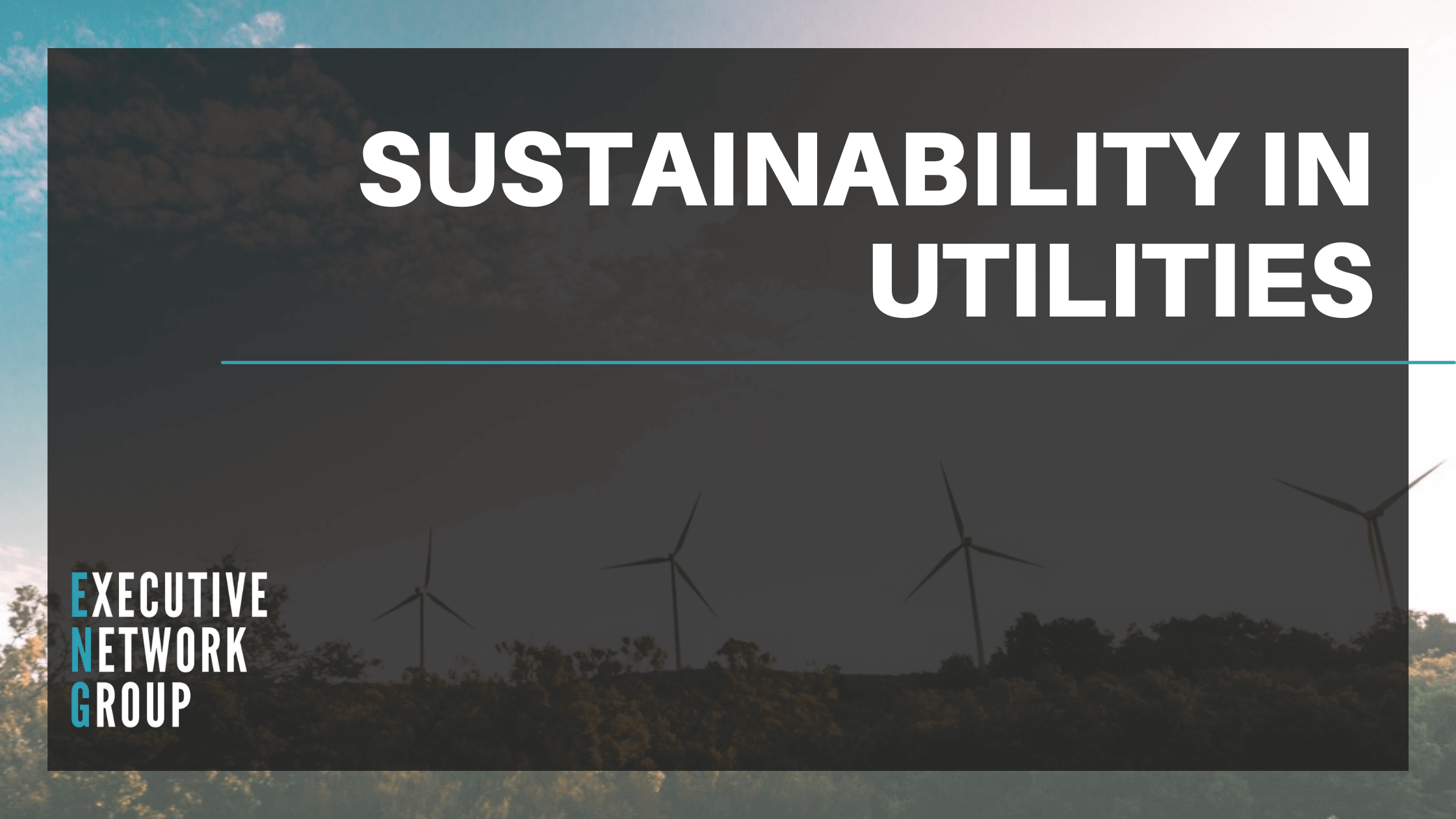 Sustainability in Utilities Report